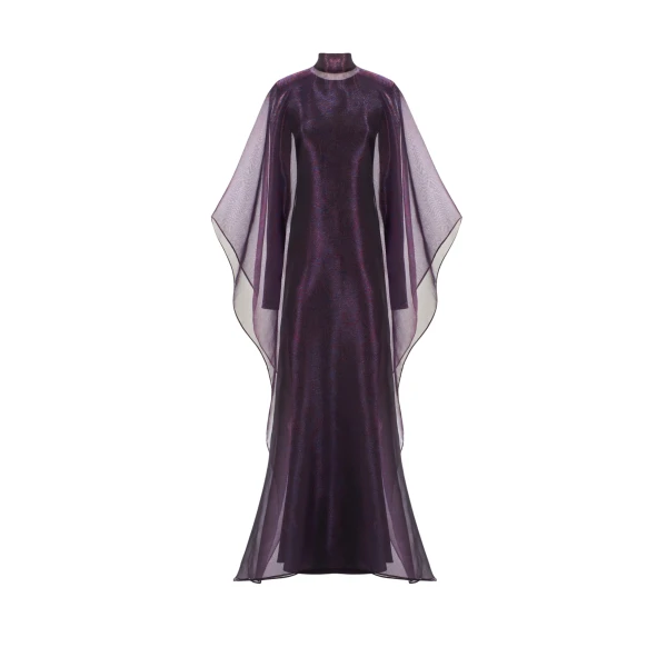 Taller Marmo feather dress – couture inspired evening gown available at Luxury Shoes 