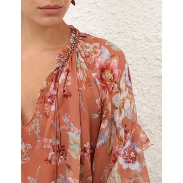Elevate your elegance in this Zimmermann Tops   from the 2025 resort wear edit
