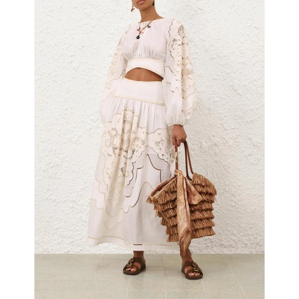 Elevate your elegance in this Zimmermann Tops   from the 2025 resort wear edit