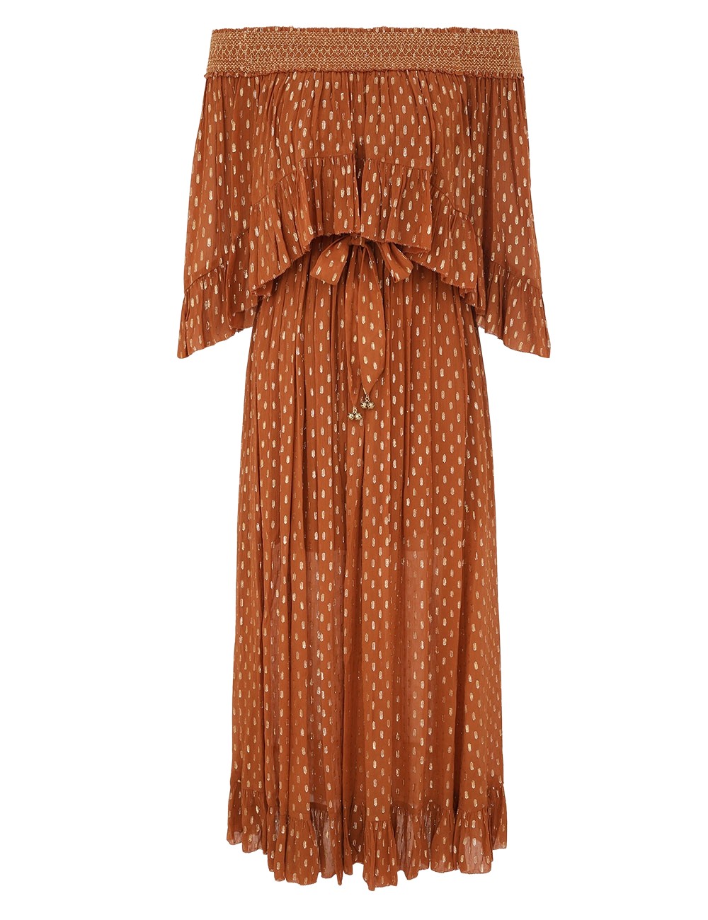 Zimmermann Daylight Off-Shoulder Maxi Dress