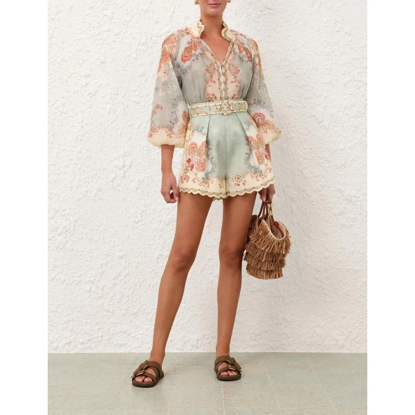 Elevate your elegance in this Zimmermann Shorts   from the 2025 resort wear edit