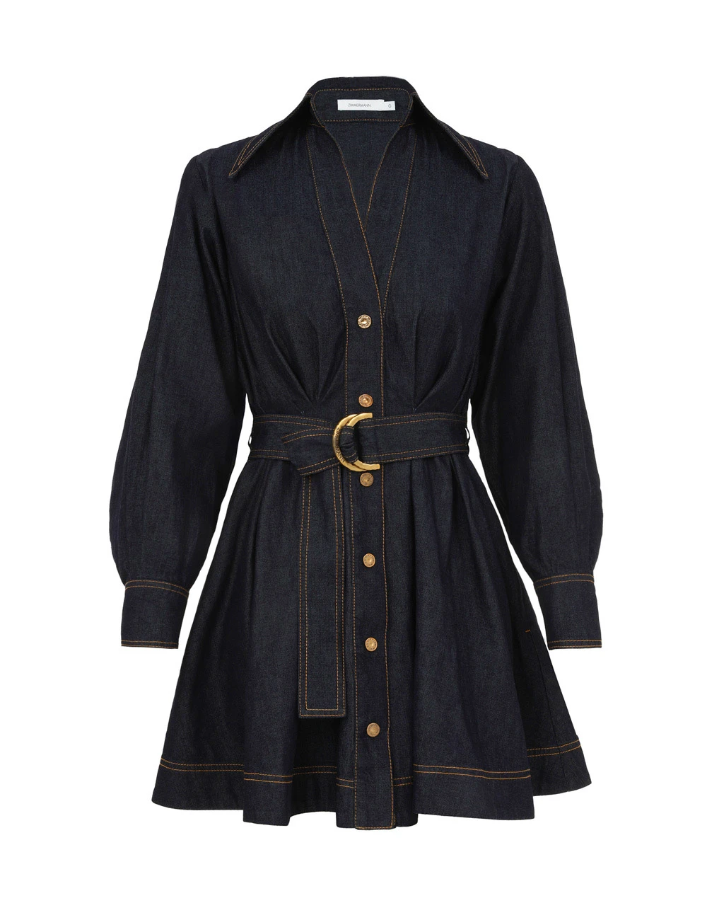 Zimmermann Denim Mini Shirt Dress | Ready to Wear 2025 Collection Luxury Shoes Elevate your elegance in this Zimmermann Dresses from the 2025 resort wear edit