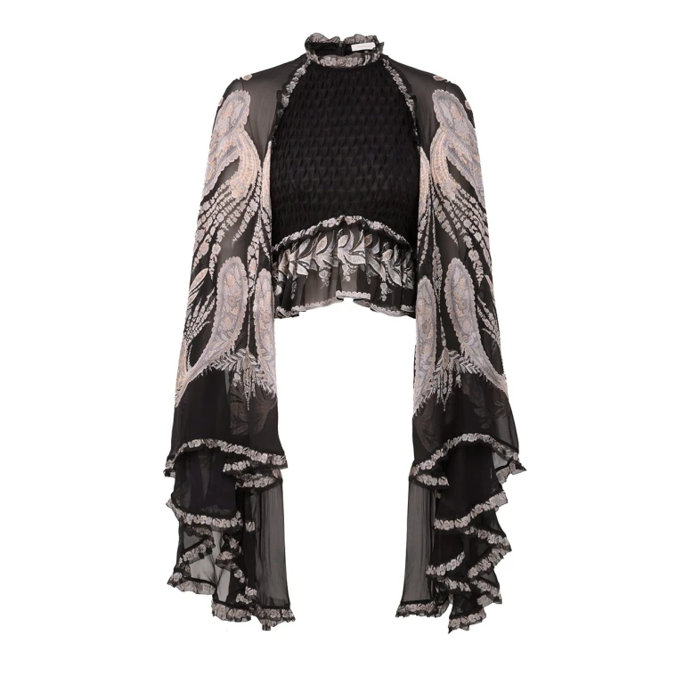 Elevate your elegance in this Zimmermann Tops   from the 2025 resort wear edit