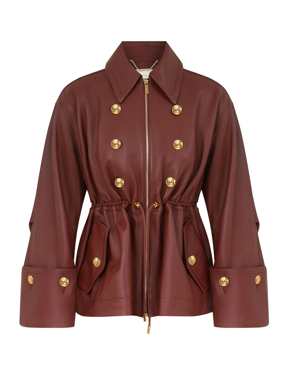 Zimmermann Rebellion Leather Crop Trench | Ready to Wear 2025 Collection Luxury Shoes Elevate your elegance in this Zimmermann Jackets from the 2025 resort wear edit