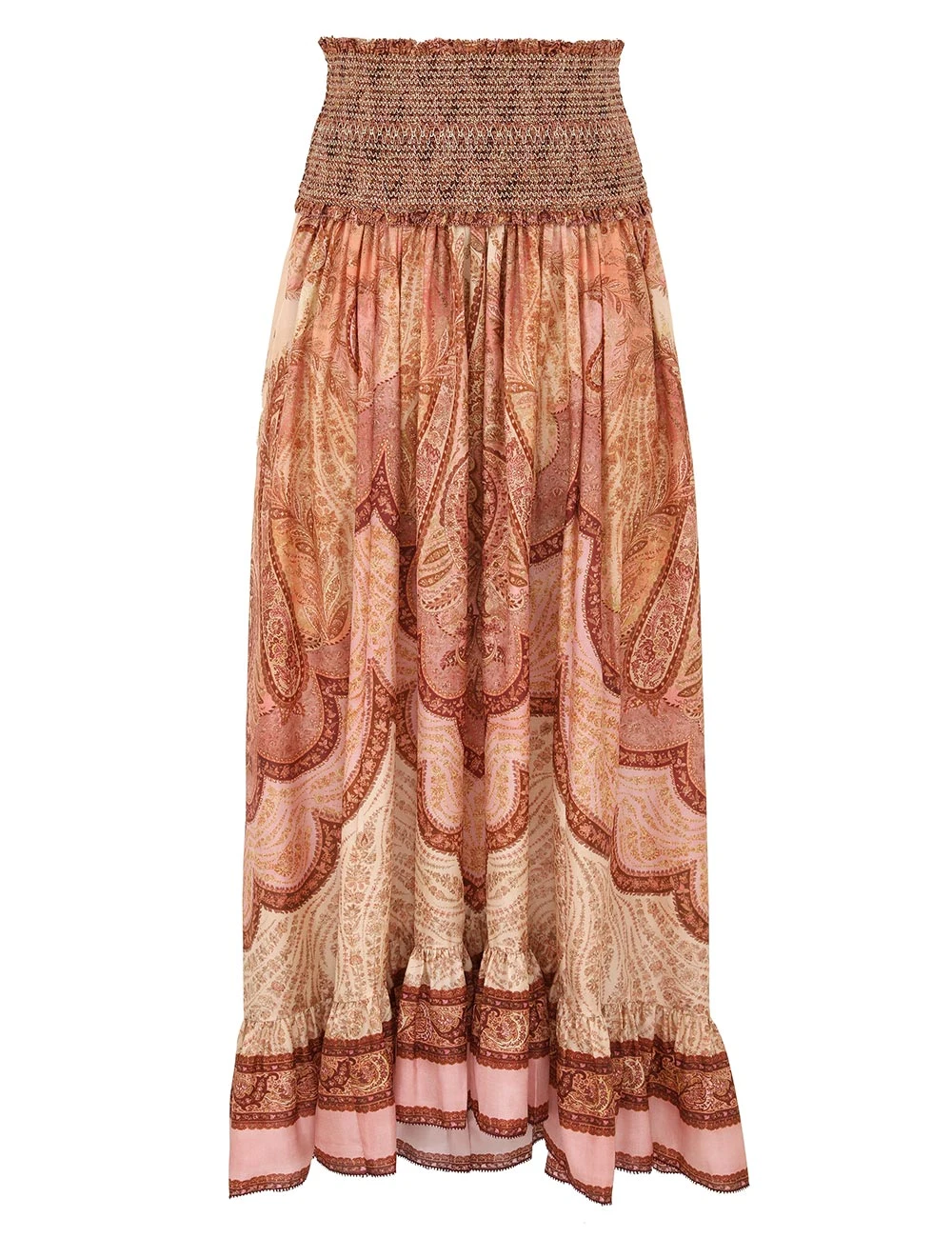 Zimmermann Wanderlust Frill Maxi Skirt | Ready to Wear 2025 Collection Luxury Shoes Elevate your elegance in this Zimmermann Skirts from the 2025 resort wear edit
