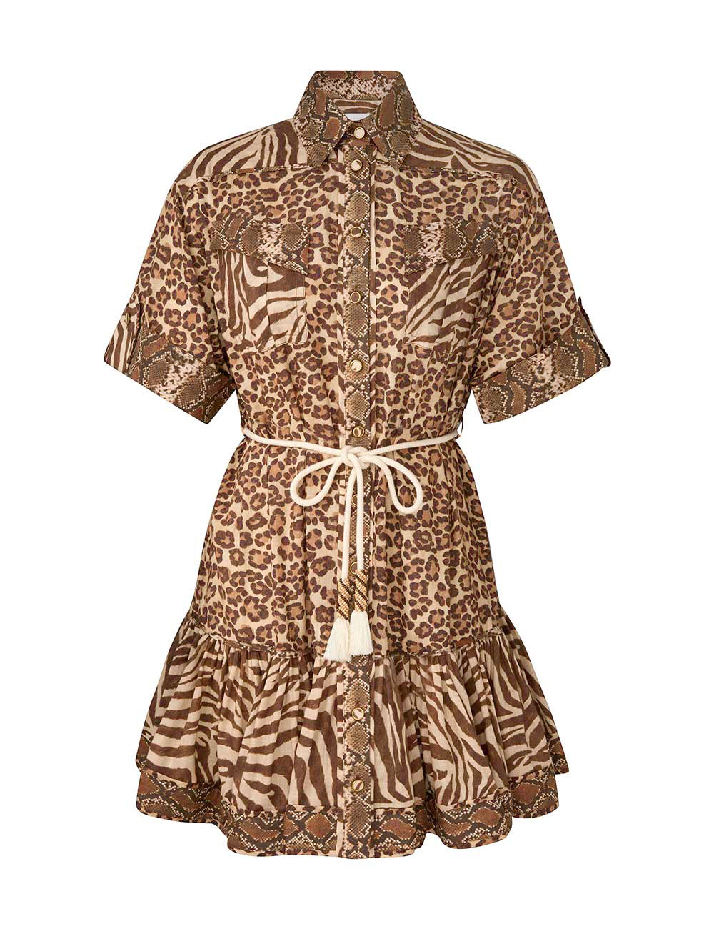 Zimmermann Wanderlust Lantern Mini Dress