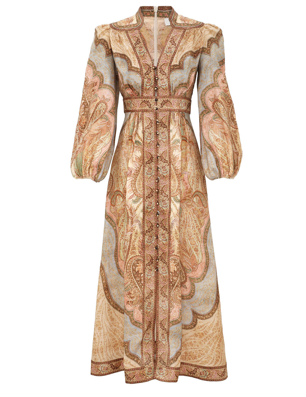 Zimmermann Wanderlust Plunge Midi Dress