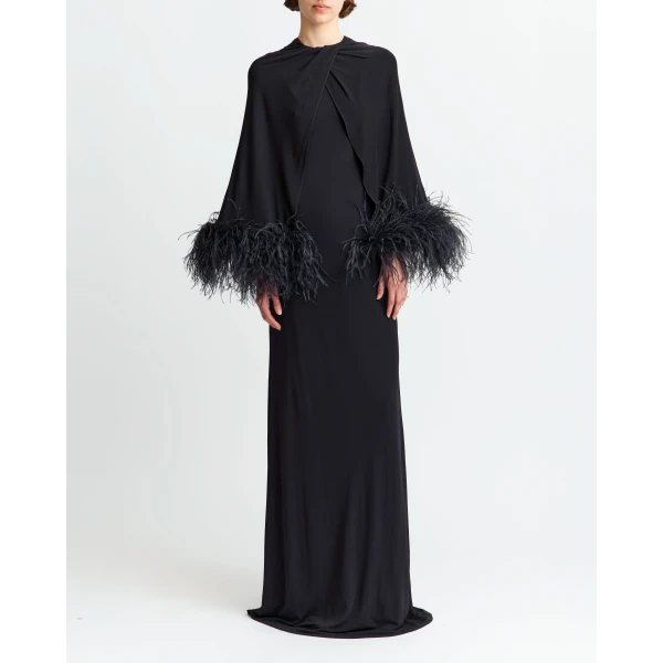 Elevate your elegance in this 16Arlington  from the luxury feather dress edit