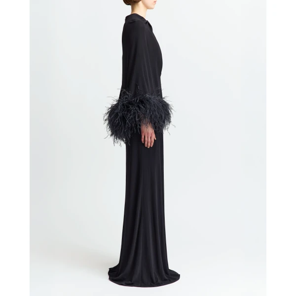 Elevate your elegance in this 16Arlington  from the luxury feather dress edit