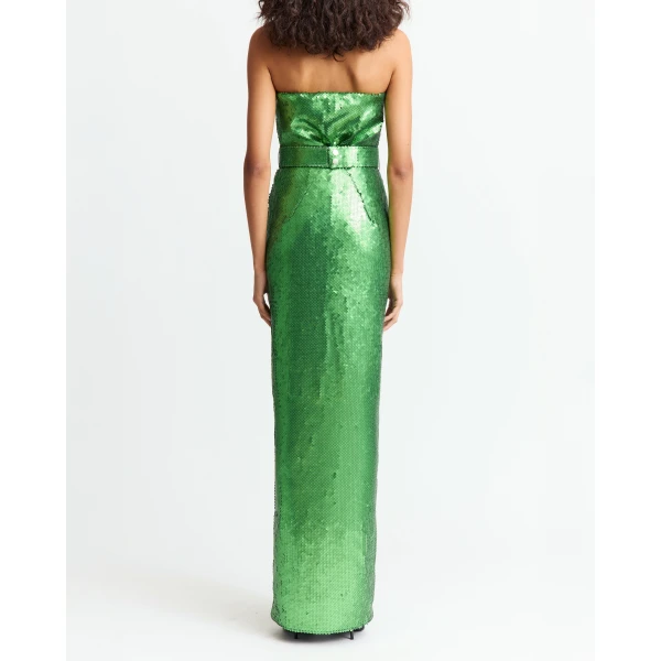 Elevate your elegance in this 16Arlington  from the luxury feather dress edit