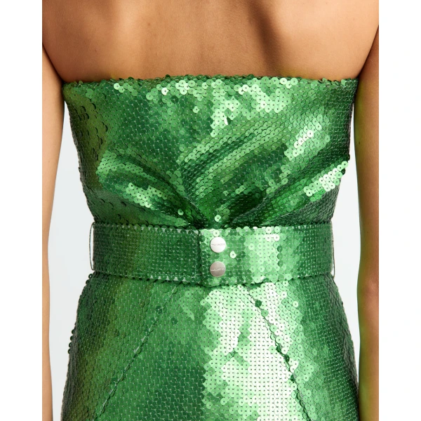 Elevate your elegance in this 16Arlington  from the luxury feather dress edit