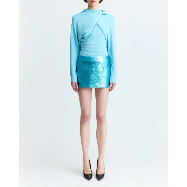 Elevate your elegance in this 16Arlington  from the luxury feather dress edit