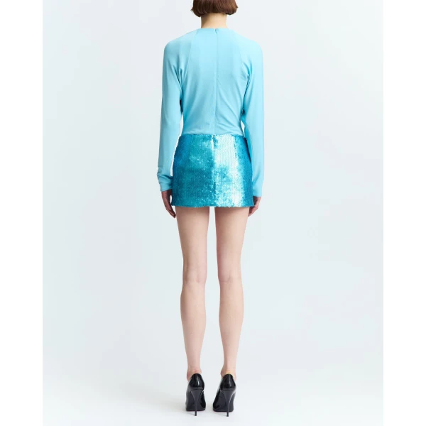 Elevate your elegance in this 16Arlington  from the luxury feather dress edit