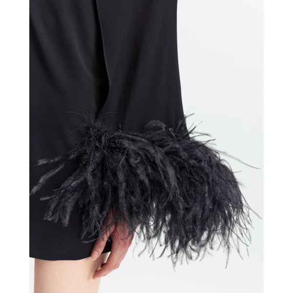 Elevate your elegance in this 16Arlington  from the luxury feather dress edit