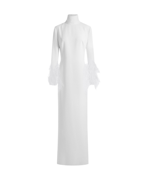 Elevate your elegance in this 16Arlington  from the luxury feather dress edit