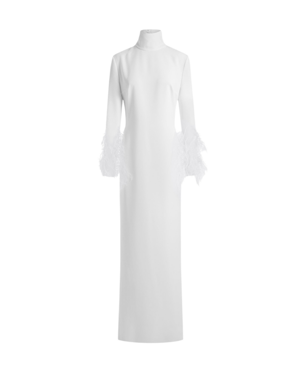 Elevate your elegance in this 16Arlington  from the luxury feather dress edit
