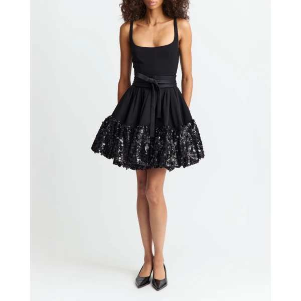 Elevate your elegance in this 16Arlington  from the luxury feather dress edit