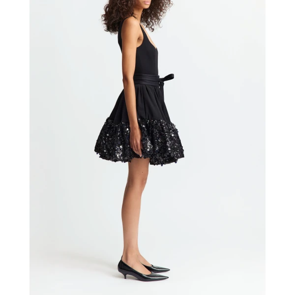 Elevate your elegance in this 16Arlington  from the luxury feather dress edit