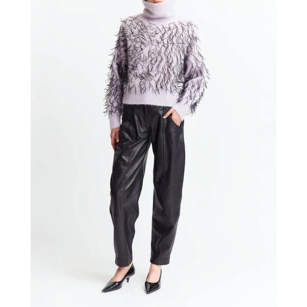 Elevate your elegance in this 16Arlington  from the luxury feather dress edit