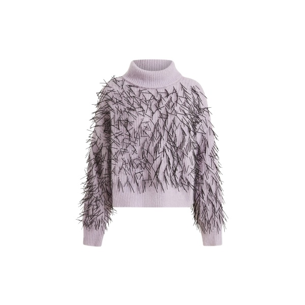 Elevate your elegance in this 16Arlington  from the luxury feather dress edit