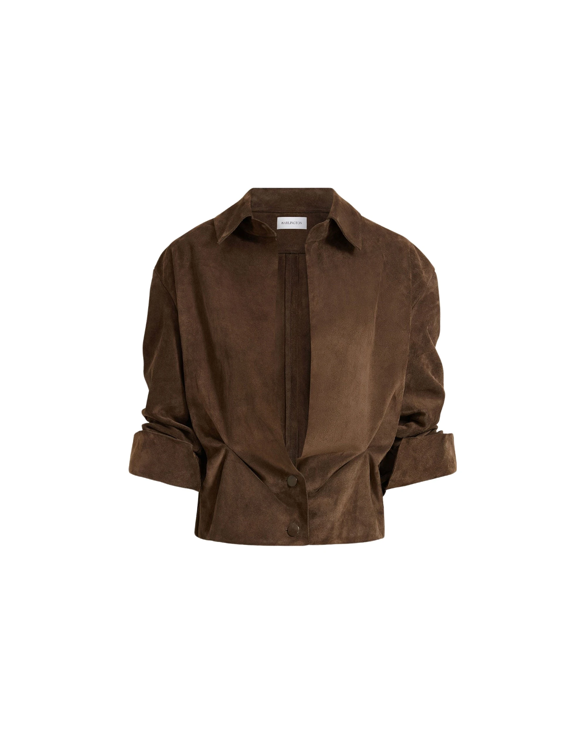 16Arlington-Erco-Jacket-In-Suede-coveti-586899_nobg Elevate your elegance in this 16Arlington from the luxury feather dress edit