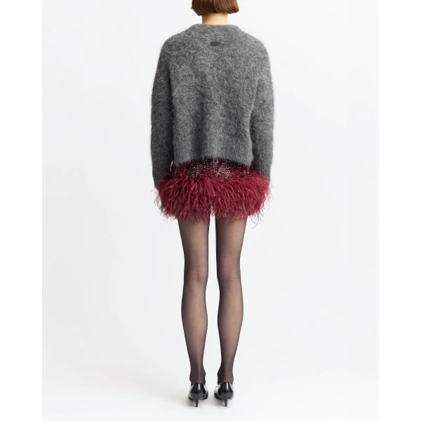 Elevate your elegance in this 16Arlington  from the luxury feather dress edit