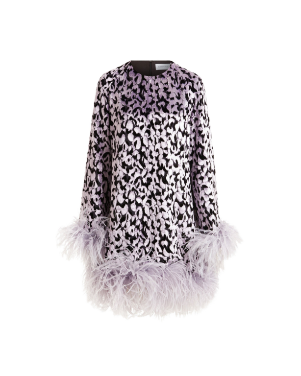 Elevate your elegance in this 16Arlington  from the luxury feather dress edit