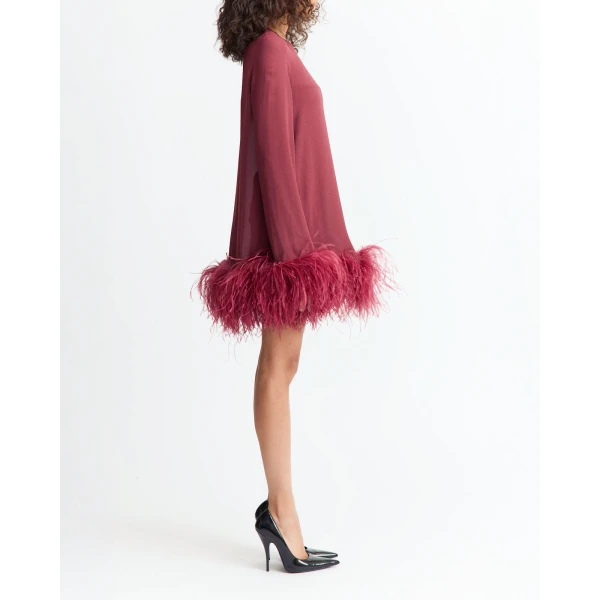 Elevate your elegance in this 16Arlington  from the luxury feather dress edit