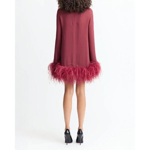 Elevate your elegance in this 16Arlington  from the luxury feather dress edit