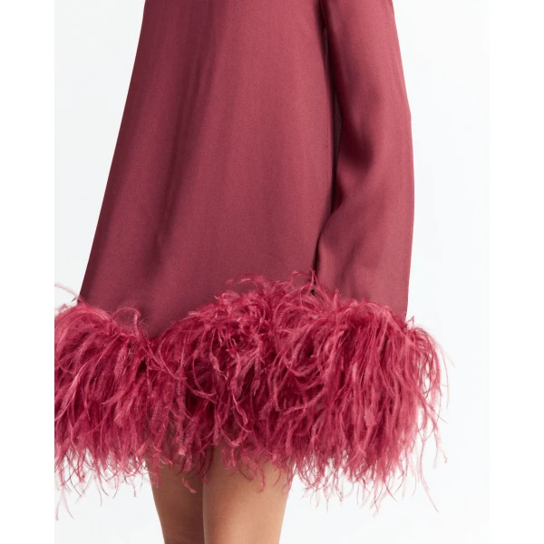 Elevate your elegance in this 16Arlington  from the luxury feather dress edit