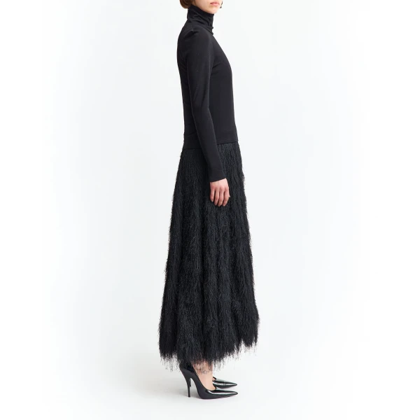 Elevate your elegance in this 16Arlington  from the luxury feather dress edit