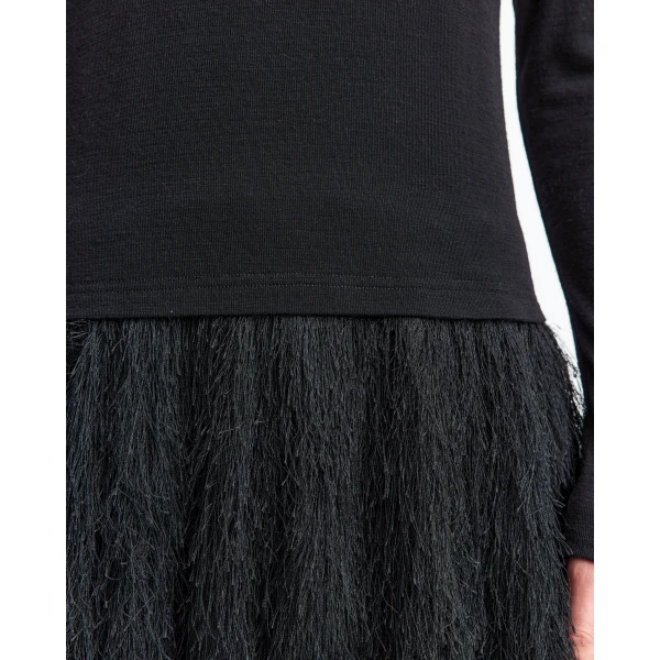 Elevate your elegance in this 16Arlington  from the luxury feather dress edit