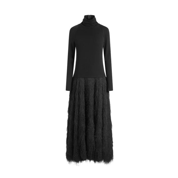 Elevate your elegance in this 16Arlington  from the luxury feather dress edit