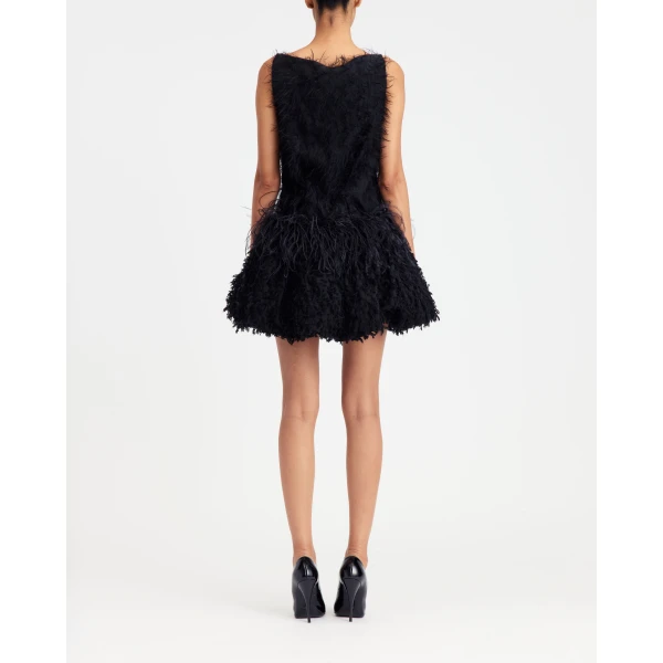 Elevate your elegance in this 16Arlington  from the luxury feather dress edit
