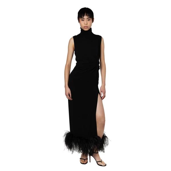 Elevate your elegance in this 16Arlington  from the luxury feather dress edit