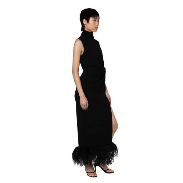 Elevate your elegance in this 16Arlington  from the luxury feather dress edit