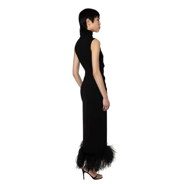 Elevate your elegance in this 16Arlington  from the luxury feather dress edit