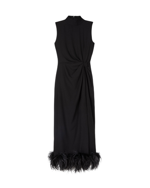 Elevate your elegance in this 16Arlington  from the luxury feather dress edit