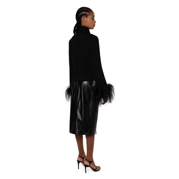 Elevate your elegance in this 16Arlington  from the luxury feather dress edit