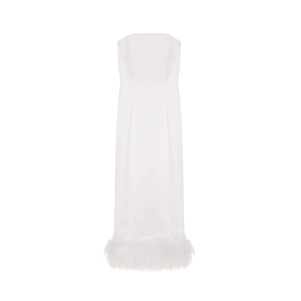 Elevate your elegance in this 16Arlington  from the luxury feather dress edit