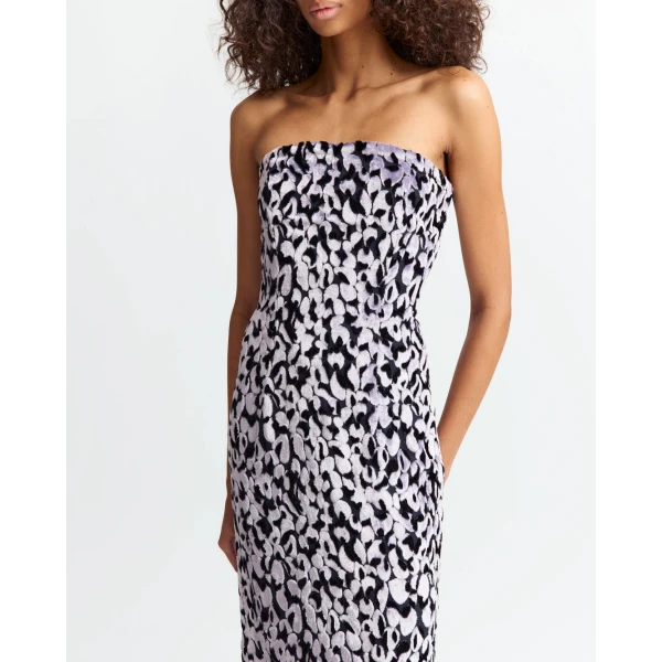 Elevate your elegance in this 16Arlington  from the luxury feather dress edit