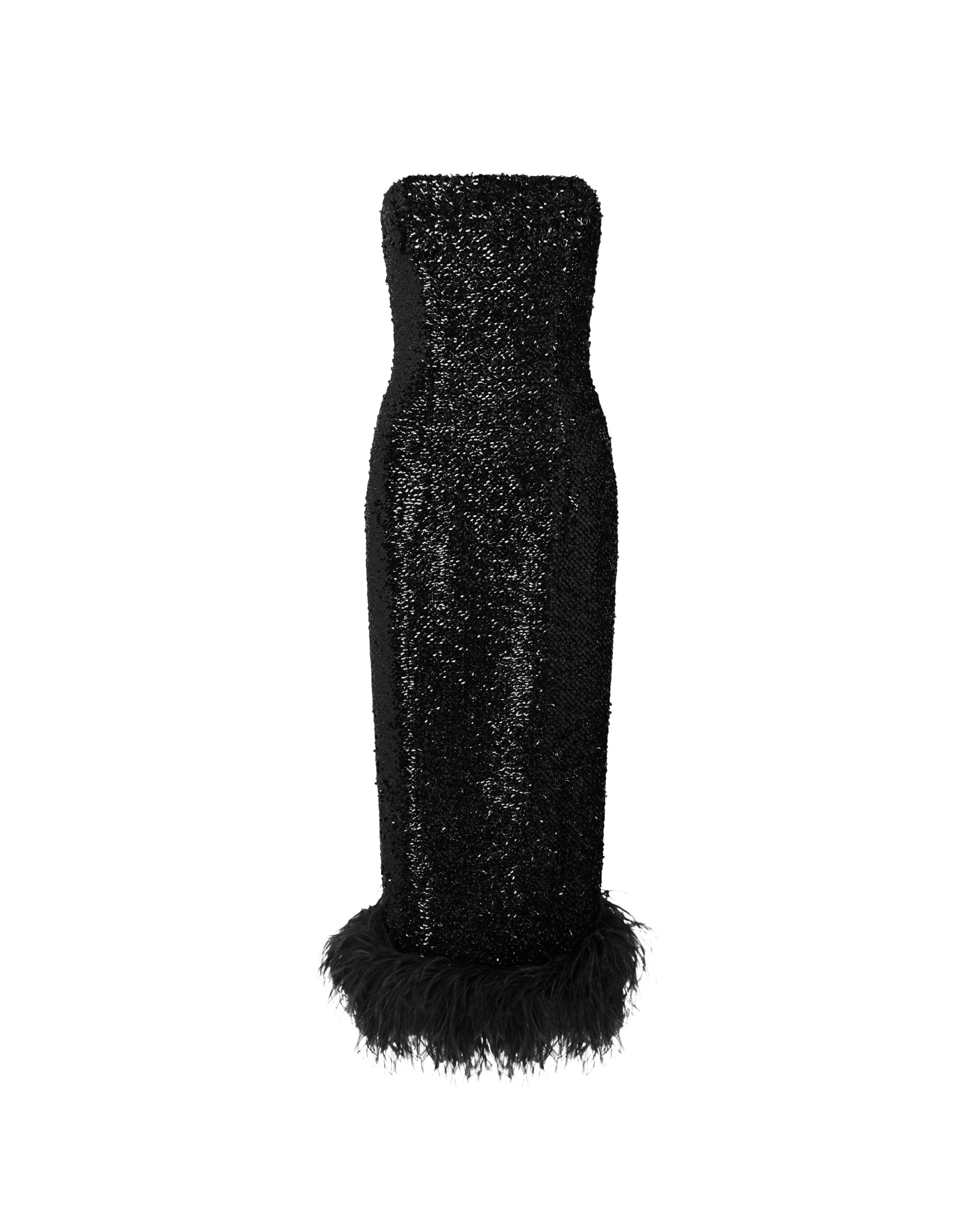 16Arlington-Minelli-Midi-Dress-In-Textured-Sequin-coveti-687882_nobg Elevate your elegance in this 16Arlington from the luxury feather dress edit