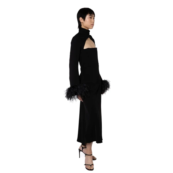 Elevate your elegance in this 16Arlington  from the luxury feather dress edit
