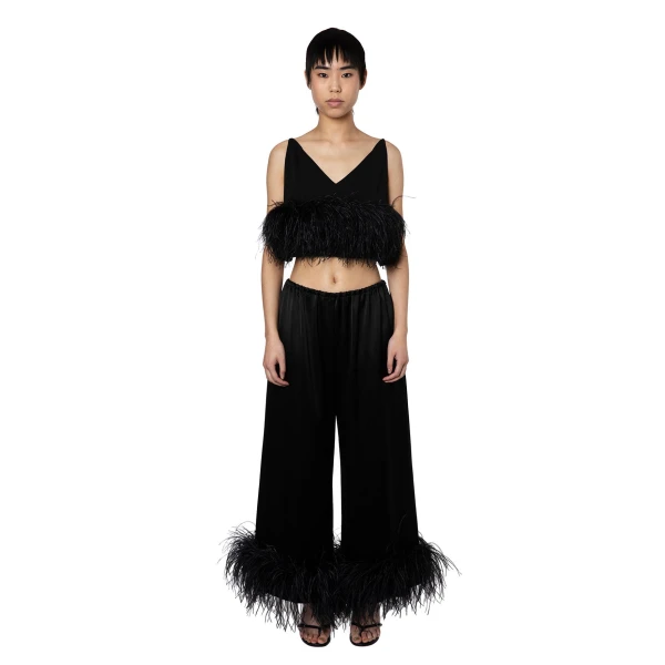 Elevate your elegance in this 16Arlington  from the luxury feather dress edit