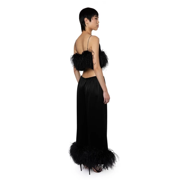 Elevate your elegance in this 16Arlington  from the luxury feather dress edit