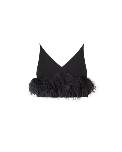 Elevate your elegance in this 16Arlington  from the luxury feather dress edit