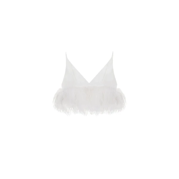 Elevate your elegance in this 16Arlington  from the luxury feather dress edit