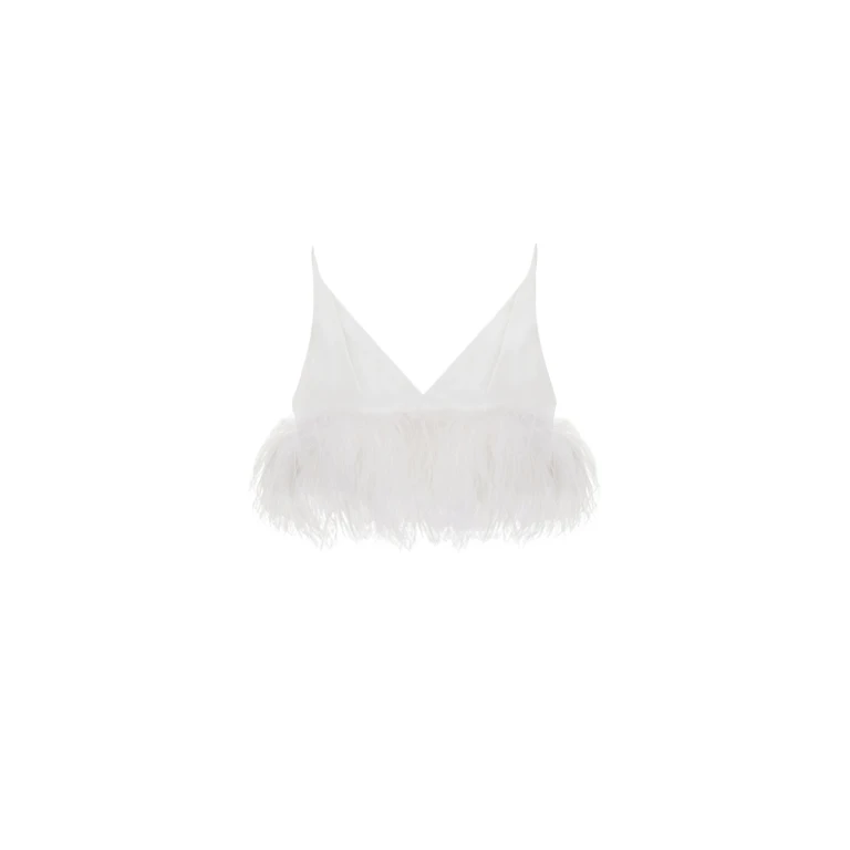 Elevate your elegance in this 16Arlington  from the luxury feather dress edit