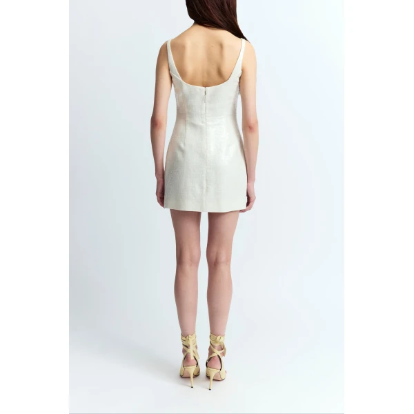 Elevate your elegance in this 16Arlington  from the luxury feather dress edit