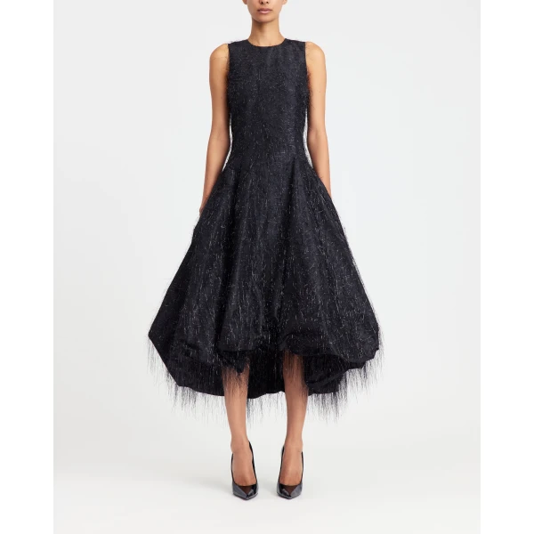 Elevate your elegance in this 16Arlington  from the luxury feather dress edit